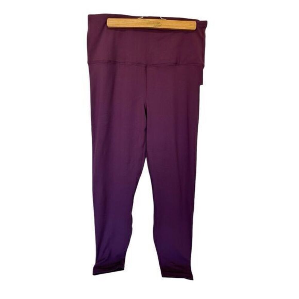 NWT Mauve Wine Yogalicious High Waist Athletic Leggings Yoga Women's Size L‎